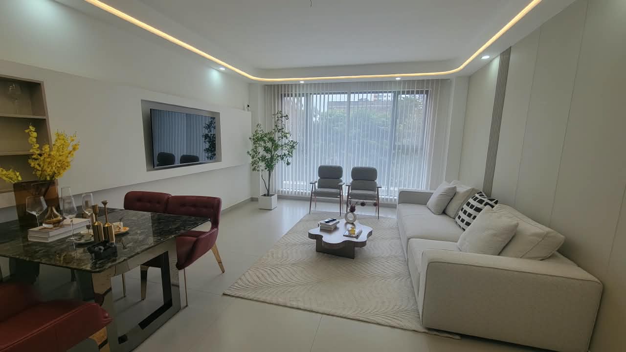 Living room in a 2 bedroom apartment at Royal Legend Residency in Kilimani