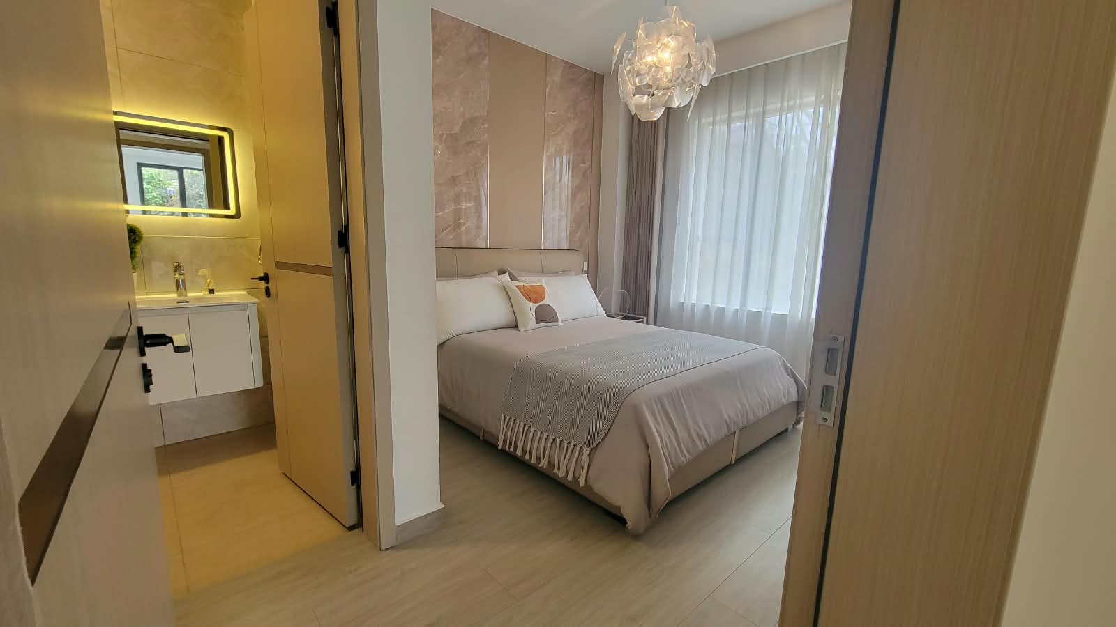 Second bedroom in a 2 bedroom apartment at Royal Legend Residency in Kilimani